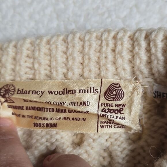 919 Blarney Woollen Mills Supersoft Merino Wool Aran Lumber Small - Picture 5 of 11
